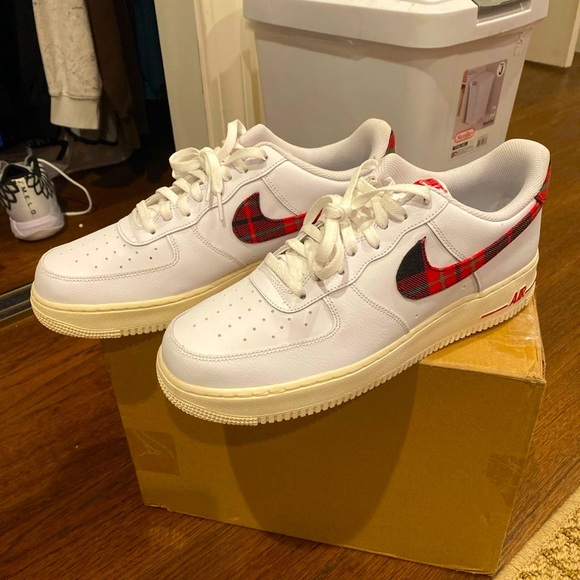 Nike Other - New Air Force 1 Tartan Plaid